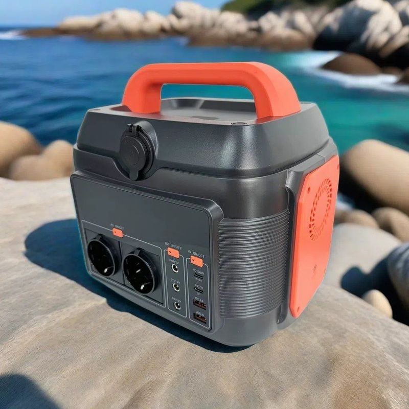 লিথিয়াম ব্যাটারি পোর্টেবল পাওয়ার স্টেশন 600W 200W 300W পরিবারের জন্য 110V 220V ক্যাম্পিং