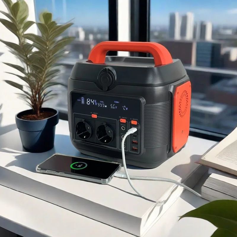 কাস্টমাইজযোগ্য রঙ 600W আউটডোর ক্যাম্পিংয়ের জন্য হোম পাওয়ার স্টেশন এবং সৌর জেনারেটর