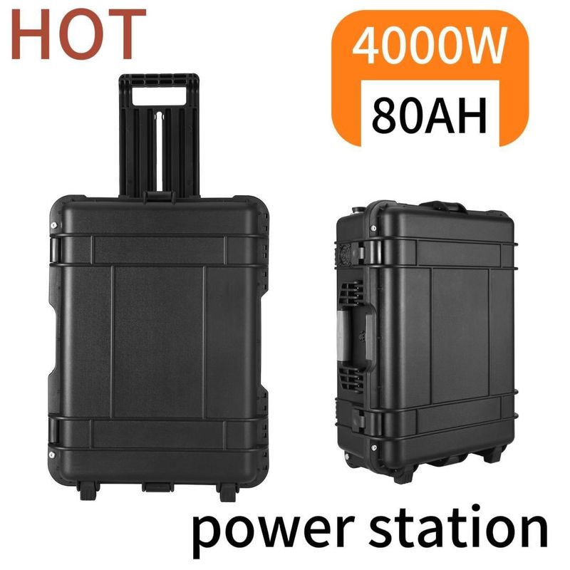 4000W 80ah সৌর জেনারেটর বহিরঙ্গন গৃহস্থালি জরুরী শক্তি স্টেশন শক্তি উৎস জন্য