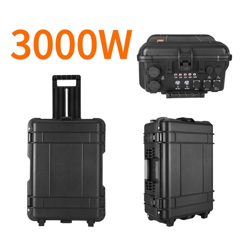 LT-30 উচ্চ ক্ষমতা 3000wh 3300W LiFePO4 ব্যাটারি ক্যাম্পিং জন্য পোর্টেবল পাওয়ার স্টেশন