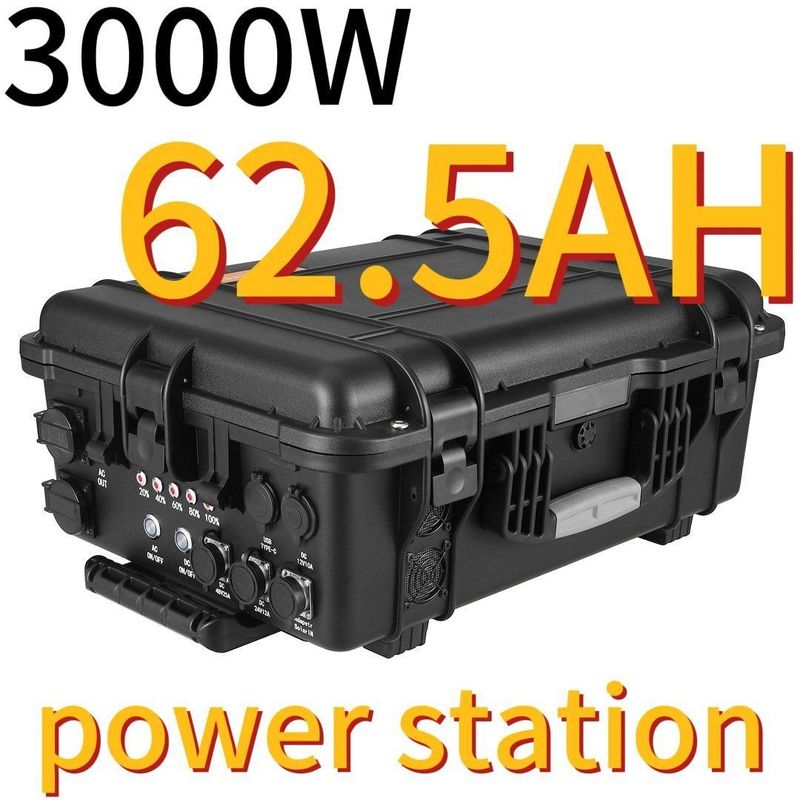 3000W62.5ah বহিরঙ্গন জরুরী শক্তি পূর্ব এশিয়ার বাজারের জন্য পোর্টেবল পাওয়ার স্টেশন
