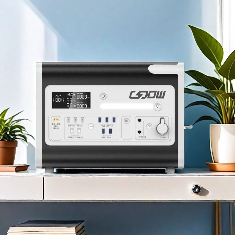 পোর্টেবল LiFePO4 2000W সোলার প্যানেল চার্জিং মোড ইউপিএস মোবাইল পাওয়ার দুর্যোগ ত্রাণের জন্য