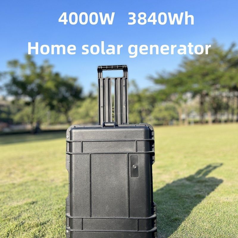 বহিরঙ্গন শক্তি সঞ্চয় LiFePO4 ব্যাটারি 4000W পোর্টেবল সৌর প্যানেল ক্যাম্পিং পাওয়ার স্টেশন