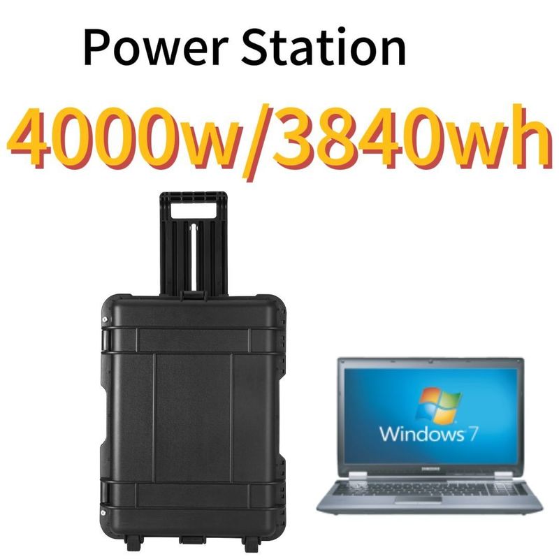 3840wh গৃহস্থালি শক্তি সঞ্চয় শক্তি সরবরাহ বহনযোগ্য শক্তি কেন্দ্র বড় ক্ষমতা