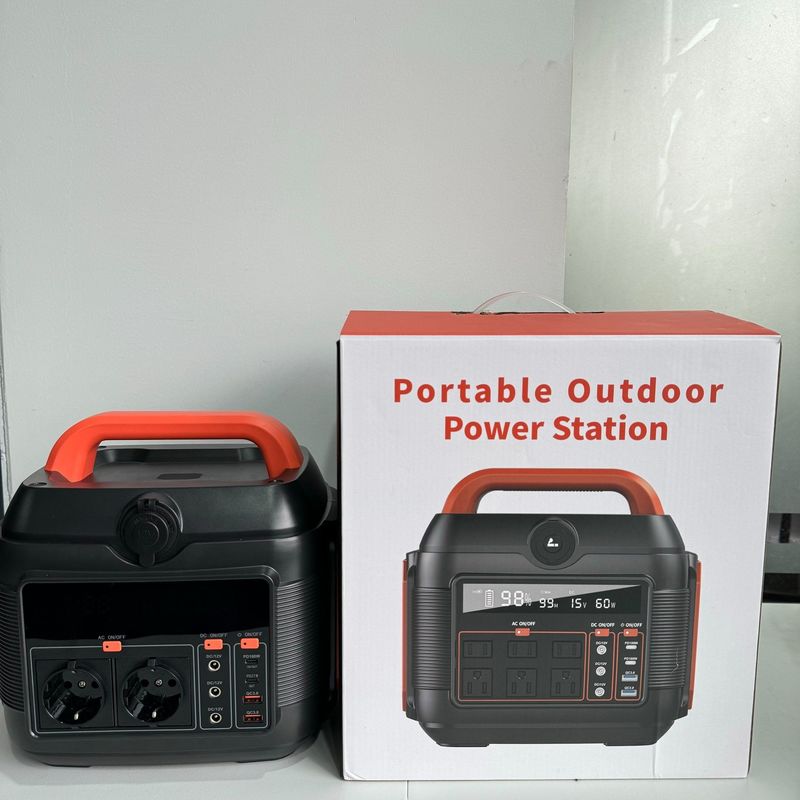 জরুরী শক্তি সরবরাহ এসি আউটপুট সকেট Aii 600W সহ বহিরঙ্গন পাওয়ার ব্যাংক জেনারেটর