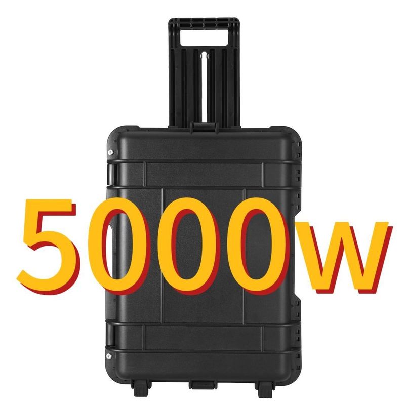 কার চার্জিং 5000W/100ah বহিরঙ্গন জন্য বড় ক্ষমতা লিথিয়াম ব্যাটারি সৌর বিদ্যুৎ কেন্দ্র