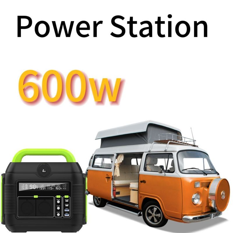 লিথিয়াম ব্যাটারি সহ 600W/288wh বহিরঙ্গন কার্যকলাপ সৌর মোবাইল পোর্টেবল পাওয়ার স্টেশন
