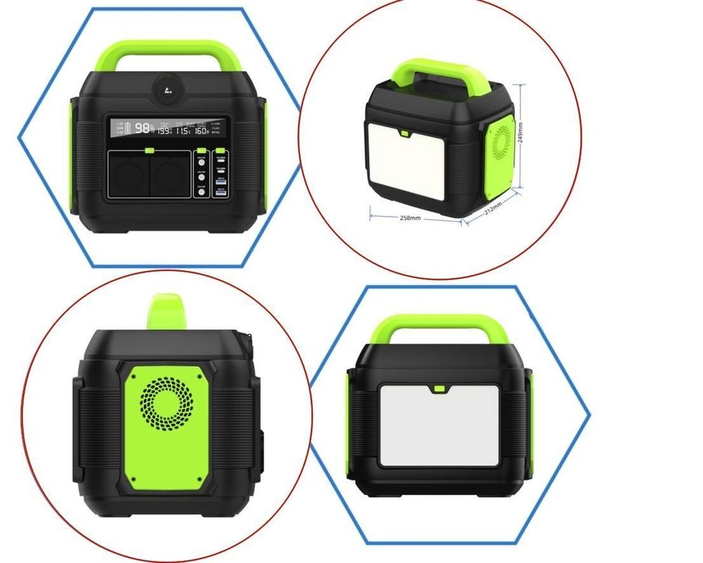 600W/576wh বহিরঙ্গন সৌর জেনারেটর পোর্টেবল পাওয়ার স্টেশন S6 কাস্টমাইজযোগ্য রঙের সাথে
