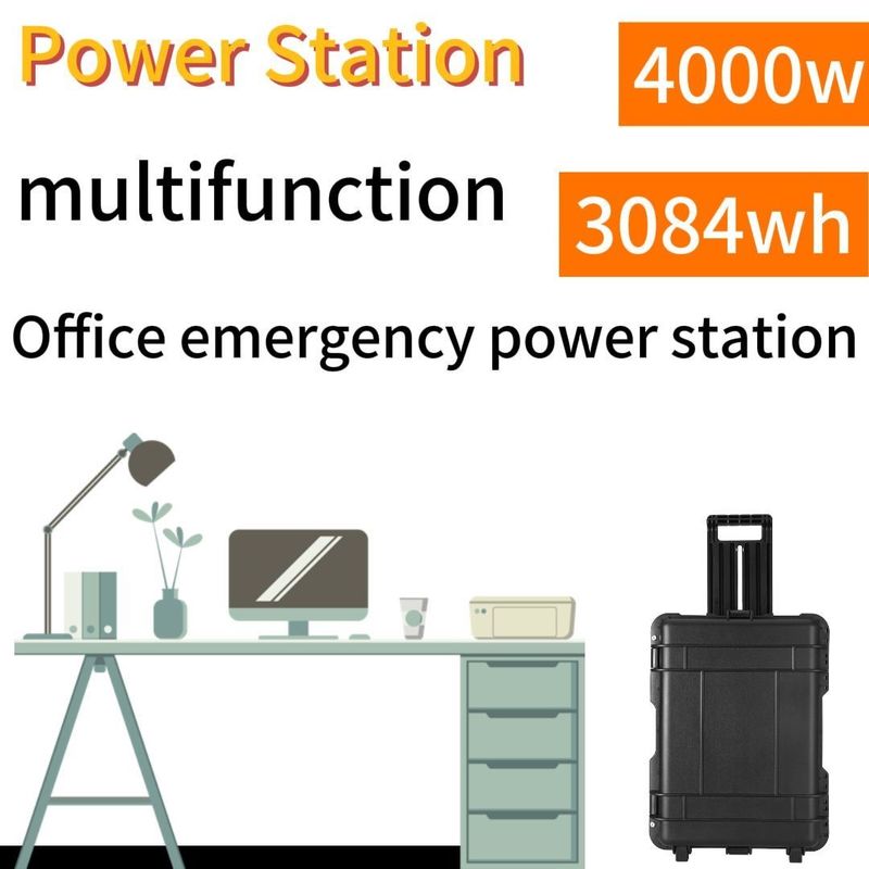 4000W 3840wh সোলার পোর্টেবল ব্যাটারি আউটডোর ক্যাম্পিং জরুরী শক্তি প্রয়োজনের জন্য নিখুঁত