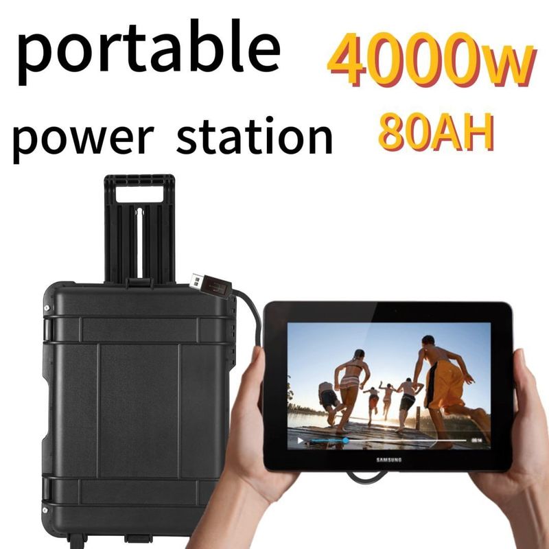 4000W80ah/UPS Pure Sine Wave BMS ব্যাটারি চালিত সিস্টেম পোর্টেবল এনার্জি সলিউশন জন্য