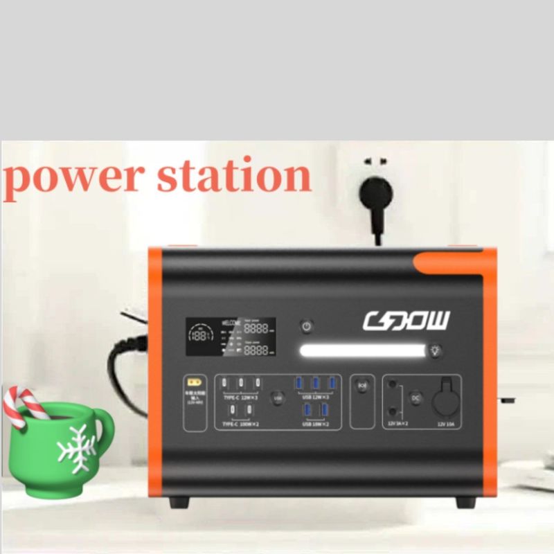 2200W/2048wh পোর্টেবল পাওয়ার স্টেশন ফায়ারপ্রুফ হাউজিং এবং খাঁটি সাইন ওয়েভ ইনভার্টার সহ