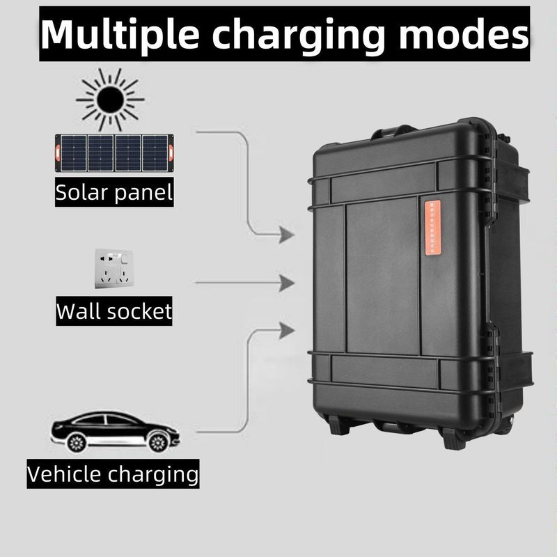 হোম এবং আউটডোর জরুরী ABS খাদ শেল উপাদান জন্য 3000W পোর্টেবল পাওয়ার স্টেশন
