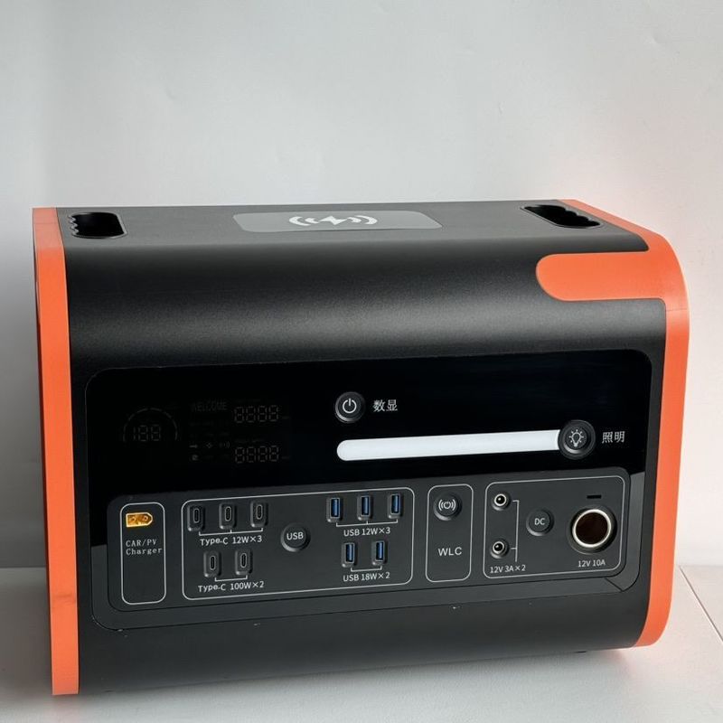 1000W বহনযোগ্য জেনারেটর বহিরঙ্গন ডিসি এসি ইনপুট আউটপুট দীর্ঘস্থায়ী জন্য 2200W পাওয়ার স্টেশন
