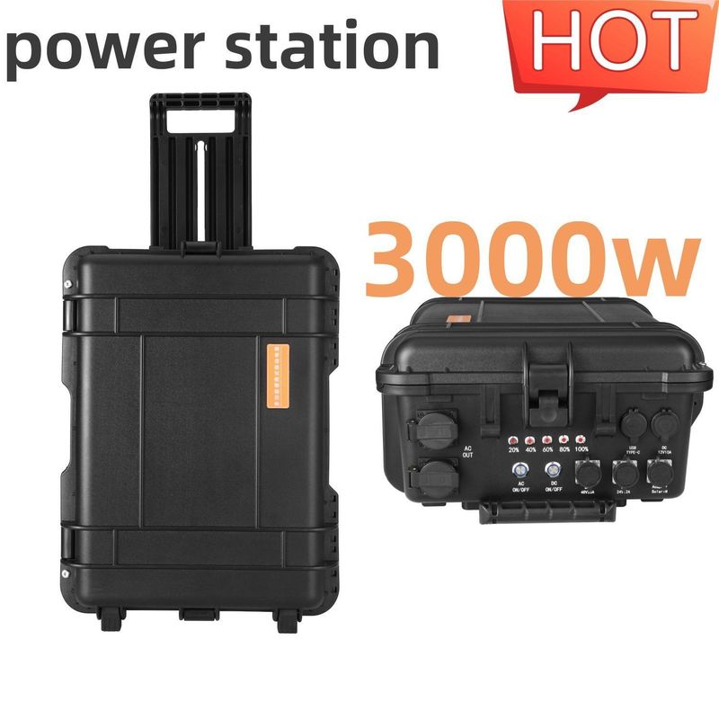 3000W হট সোলার ড্রোন পাওয়ার স্টেশন CE.Un38.3 সার্টিফাইড এবং শক্তিশালী ABS অ্যালোয় শেল
