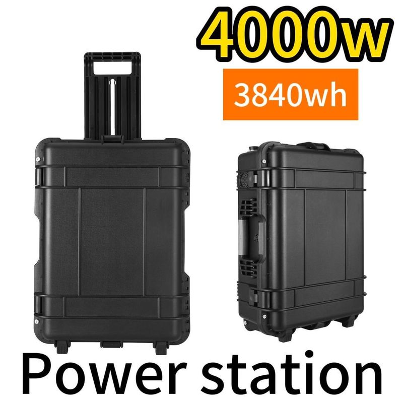 4000W আউটপুট পাওয়ার LiFePO4 জরুরী এবং ভ্রমণের পরিস্থিতিতে পোর্টেবল পাওয়ার স্টেশন