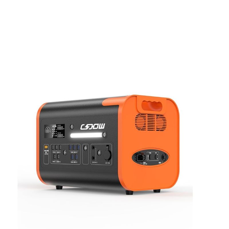 220V±5% এসি আউটপুট ভোল্টেজ বহনযোগ্য বিদ্যুৎ কেন্দ্রের সঙ্গে বড় ক্ষমতা 2200W/2048wh/40ah