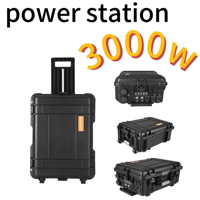 ভ্রমণ 3000W/220V/110V/UPS Pure Sine LiFePO4 ব্যাকআপ ব্যাটারি ক্যাম্পিং পোর্টেবল পাওয়ার স্টেশন