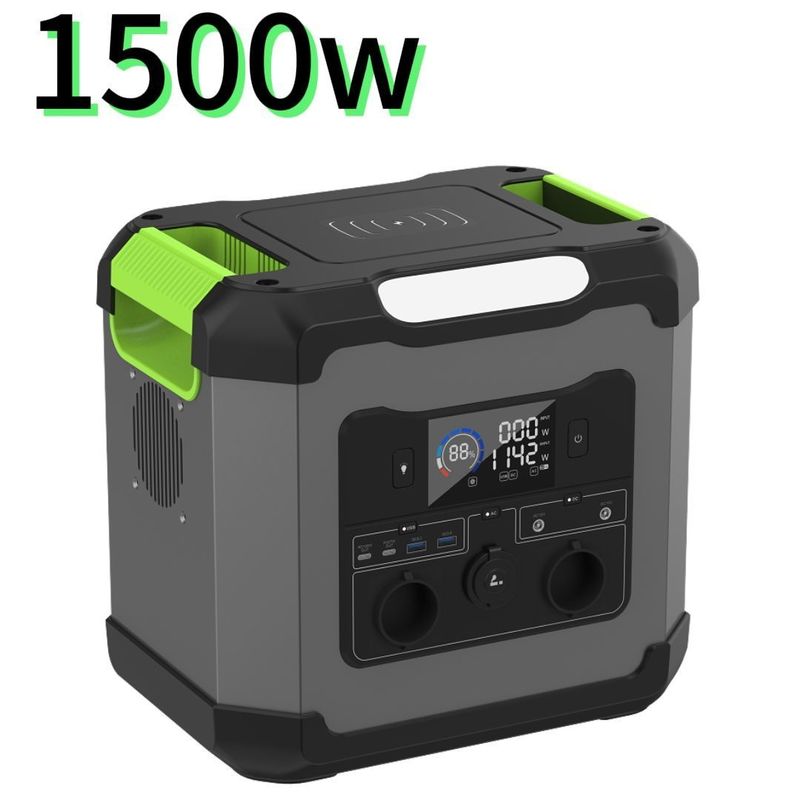 1200W/1500W/2000W মোবাইল পাওয়ার সাপ্লাই 1500W এসি আউটপুট পাওয়ার পোর্টেবল পাওয়ার স্টেশন জন্য