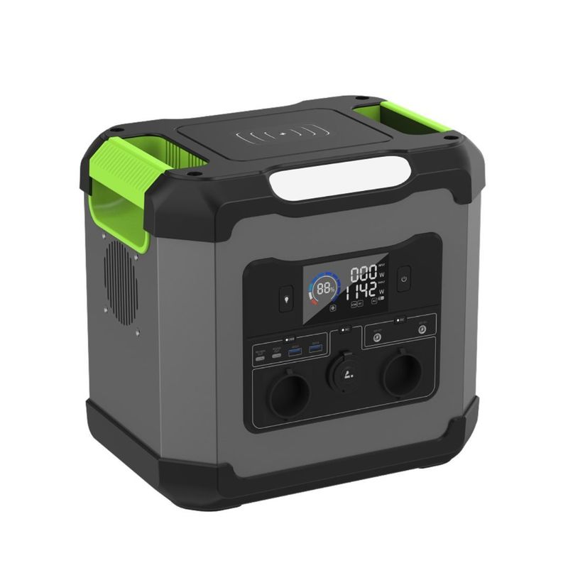 110V/220V/1500W লিথিয়াম ব্যাটারি জরুরী বহিরঙ্গন মোবাইল পাওয়ার পোর্টেবল পাওয়ার স্টেশন
