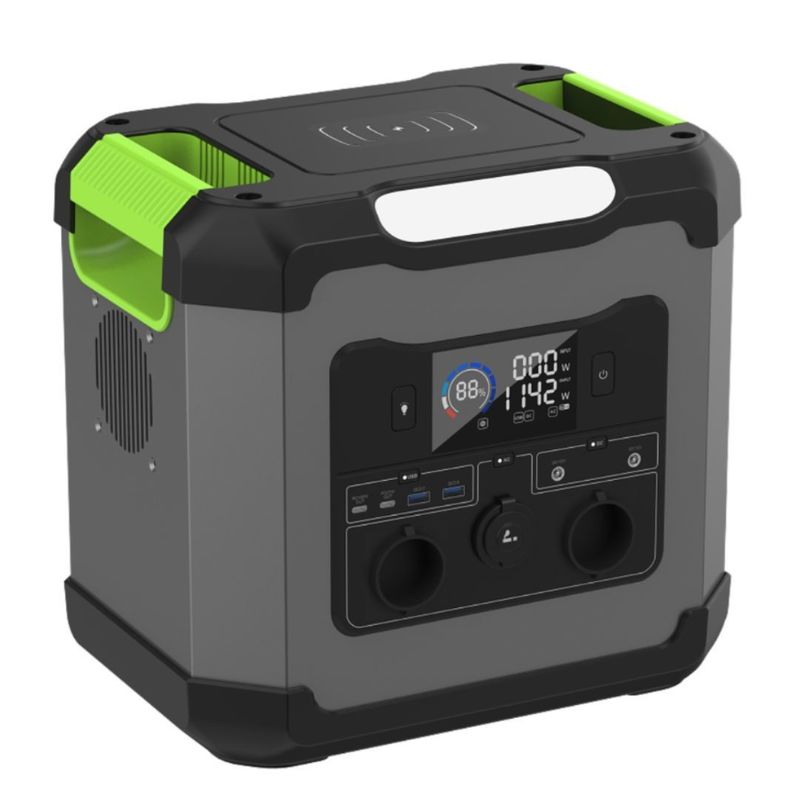 গরম শক্তি 1500W/2000W/1200W পোর্টেবল সোলার পাওয়ার স্টেশন টাইপ সি 1 আউটপুট 12V / 3A সহ