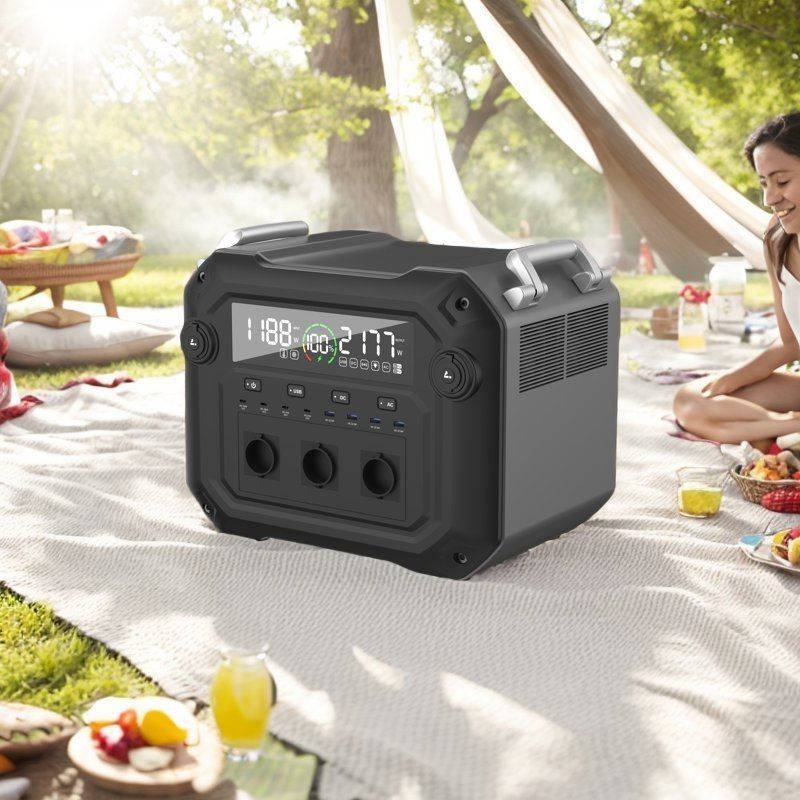 ইনভার্টার বাইডাইরেকশনাল ইনভার্টার 2500W ক্যাম্পিং আউটডোর হোম পোর্টেবল পাওয়ার স্টেশন জন্য