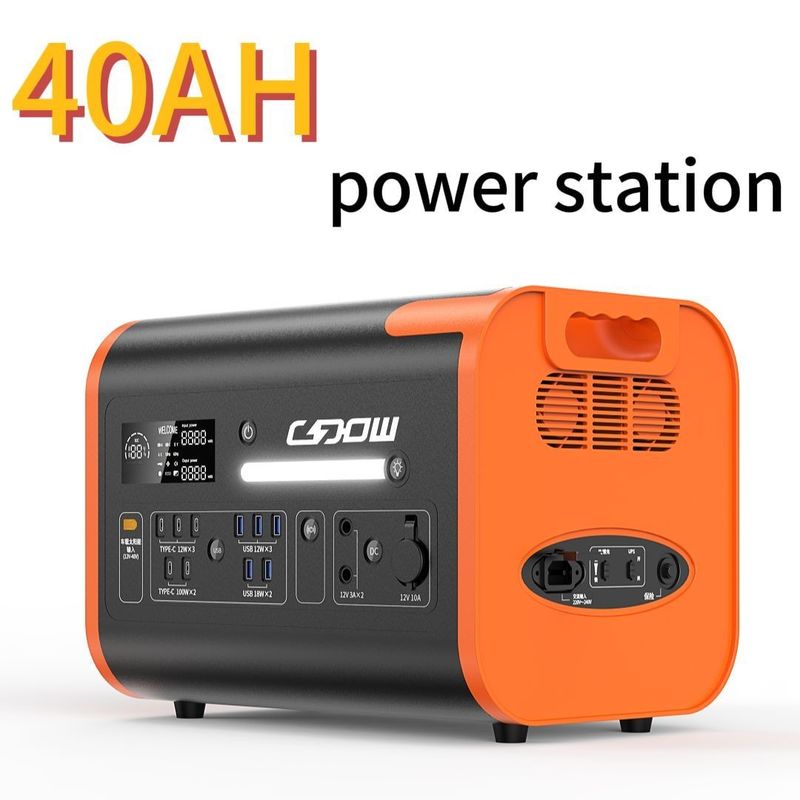 2200W/40ah পোর্টেবল পাওয়ার স্টেশন সমর্থন সৌর প্যানেল চার্জিং সহজ বহিরঙ্গন শক্তি জন্য