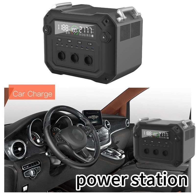 সাপোর্ট সোলার প্যানেল চার্জিং 3600W/3430.4wh বহনযোগ্য পাওয়ার স্টেশন বহিরঙ্গন ক্যাম্পিং জন্য