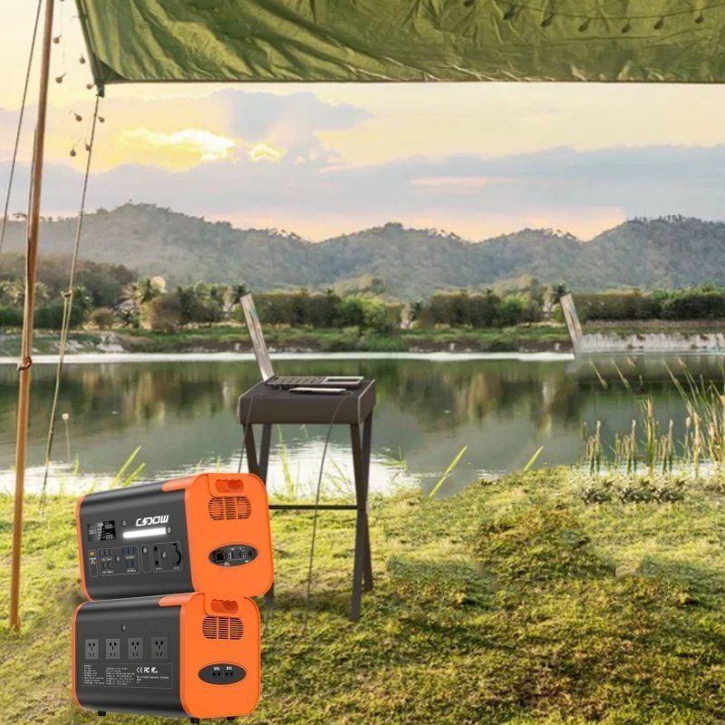 800W সৌর চার্জিং 2200W/2048wh/40ah বহনযোগ্য পাওয়ার স্টেশন বহিরঙ্গন ভ্রমণের জন্য