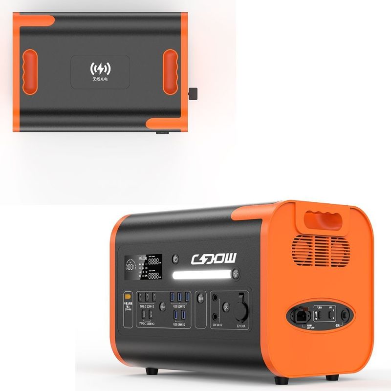 27 কেজি প্যাকেজ মোট ওজন 220V±5% এসি আউটপুট 40ah ইনভার্টার এবং LiFePO4 সহ মোবাইল পাওয়ার স্টেশন