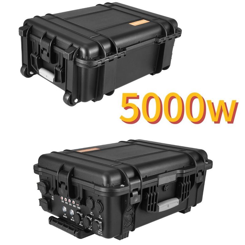 বড় ক্ষমতা ব্যাটারি সহ 5000W পোর্টেবল পাওয়ার স্টেশন এবং CE.Un38.3 সার্টিফিকেশন
