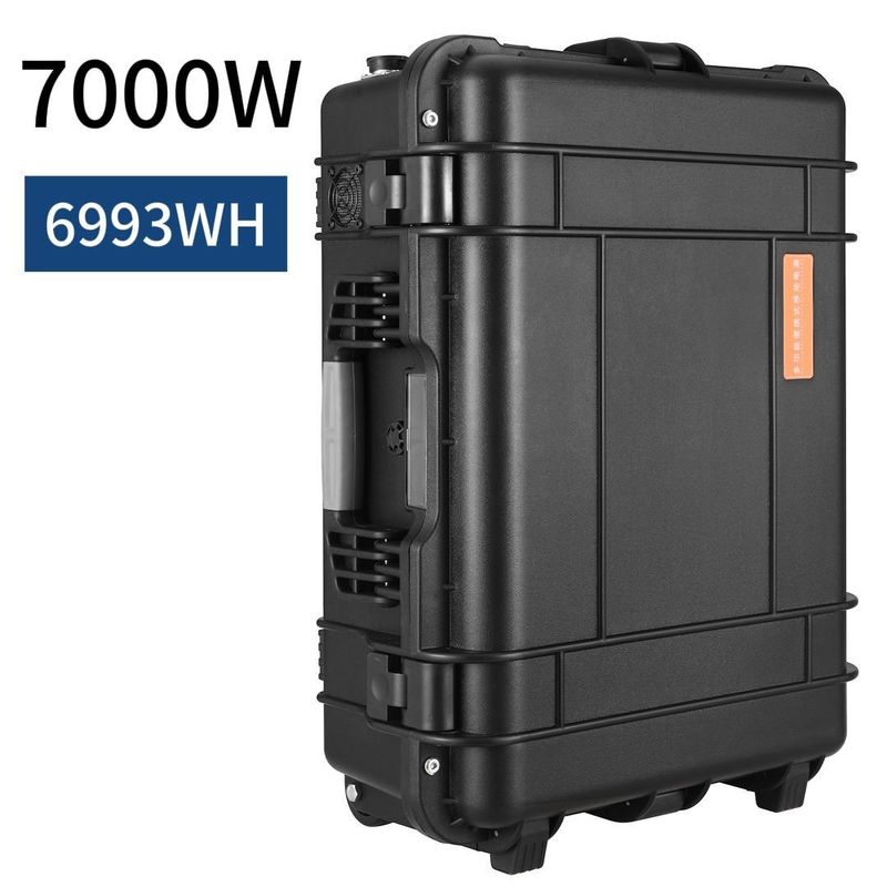 7000W/6993wh সৌর জেনারেটর জরুরী বহনযোগ্য পাওয়ার স্টেশন বহিরঙ্গন এবং জরুরী জন্য