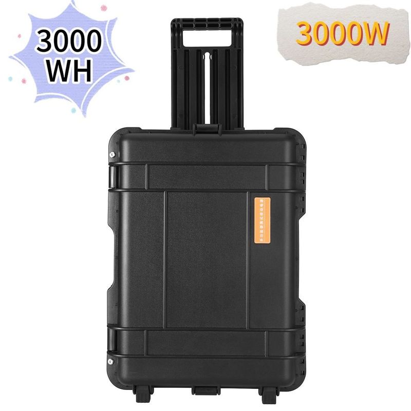 CE.Un38.3 সার্টিফাইড 3000W/3000wh ক্যাম্পিং এবং জরুরী জন্য পোর্টেবল সৌর বিদ্যুৎ কেন্দ্র