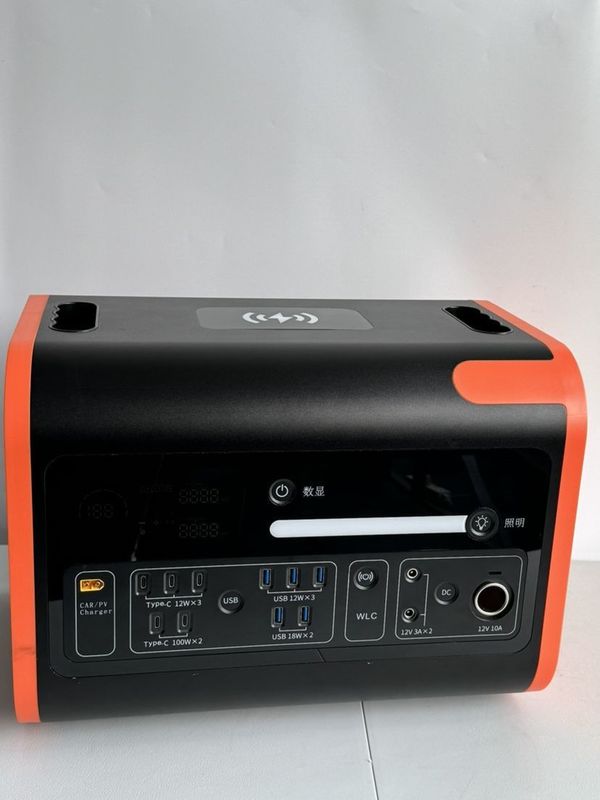 2200W পোর্টেবল পাওয়ার স্টেশন ইউপিএস সৌর ইনপুট 800W জেনারেটর নিরবচ্ছিন্ন শক্তি সরবরাহ