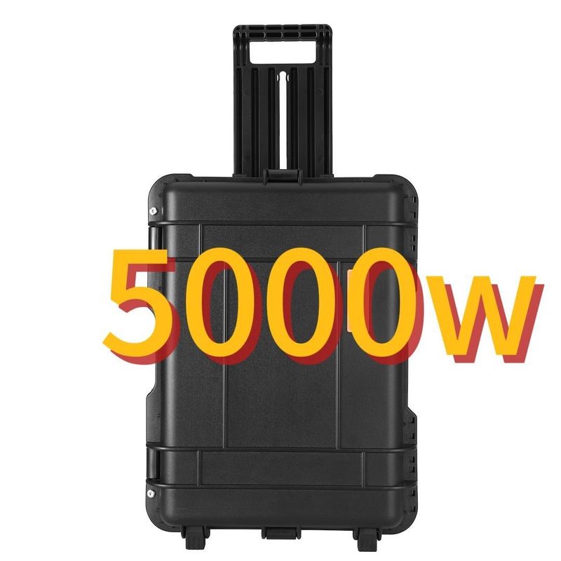 5000W/5000wh/2200W/3000W এসি LiFePO4 সৌর জেনারেটর পাওয়ার স্টেশন আউটডোর 110V/220V