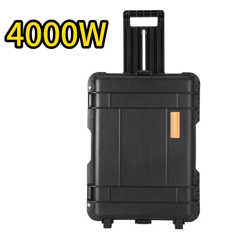 4000W বড় ক্ষমতা লিথিয়াম ব্যাটারি সৌর জেনারেটর হোম আরভি এবং আউটডোর জন্য নিখুঁত