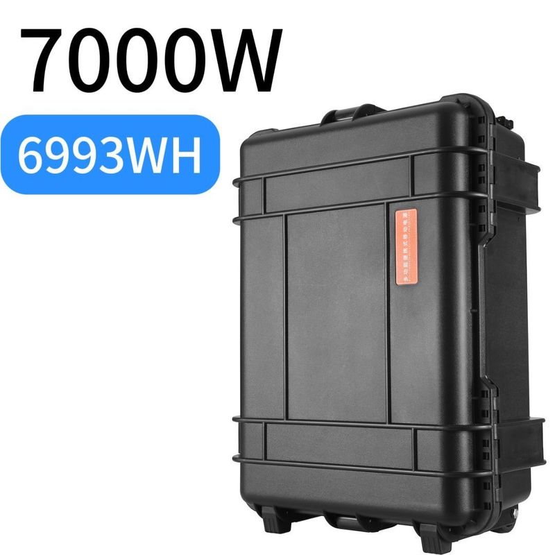বহনযোগ্য সৌর বিদ্যুৎ কেন্দ্র 7000W/5000W/3000W বহিরঙ্গন ভ্রমণের জন্য জরুরী চার্জিং