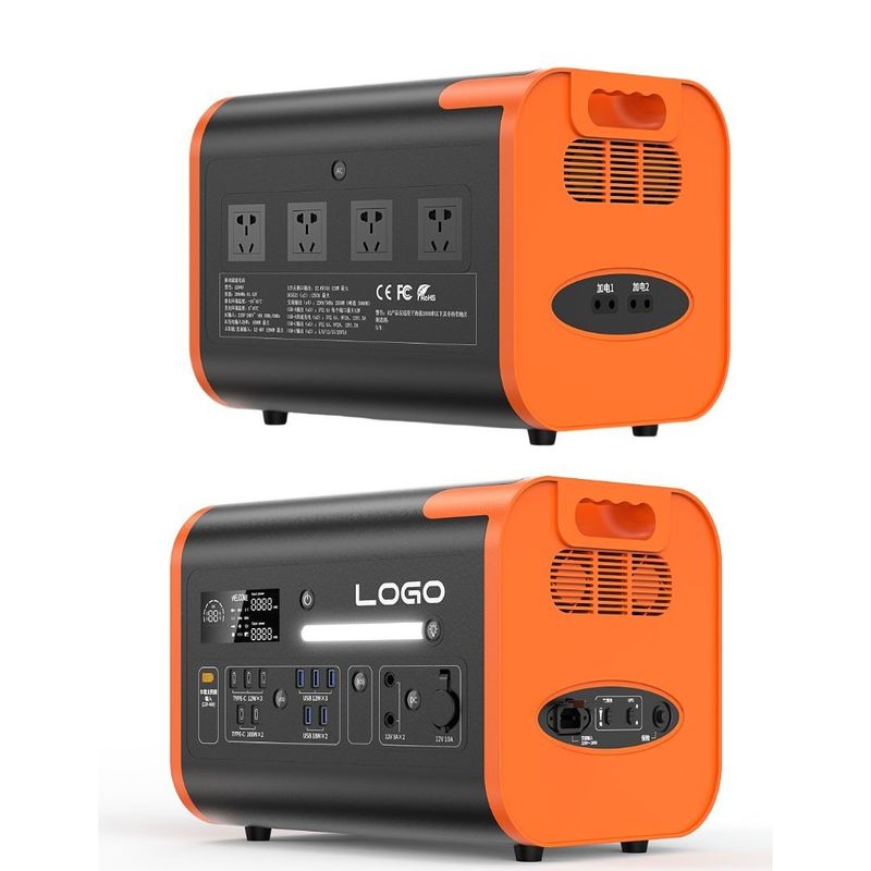 LiFePO4 বহনযোগ্য পাওয়ার স্টেশন 40ah/2200W/2400W মাল্টি-সিন চার্জিং এবং জরুরী জন্য