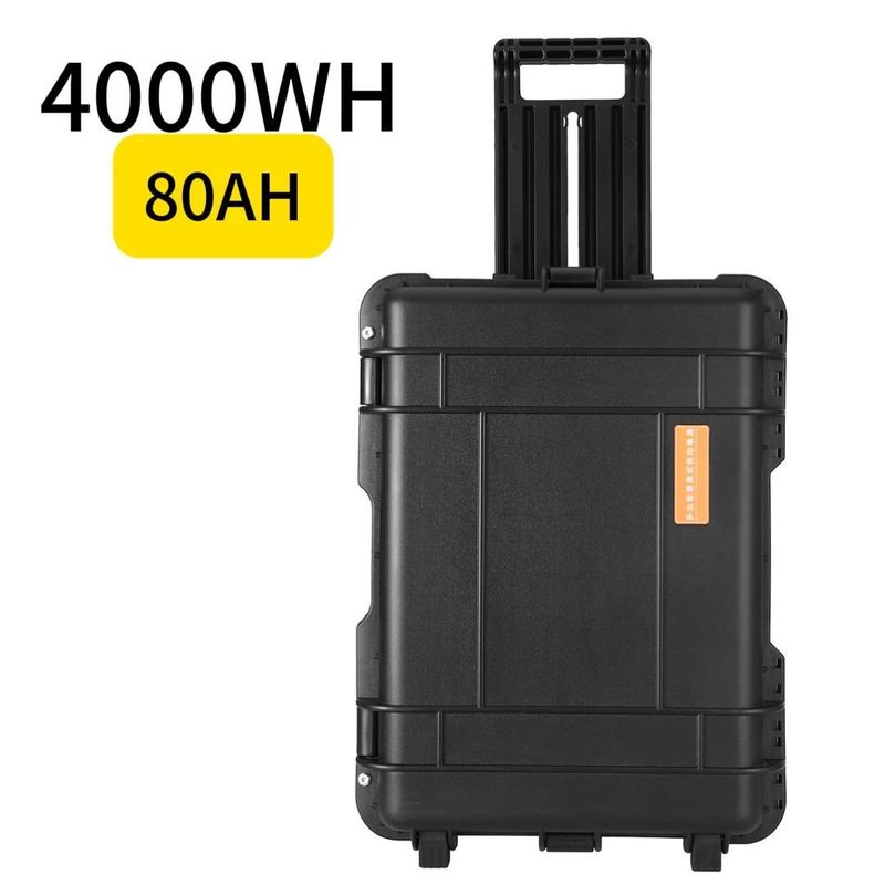 বহিরঙ্গন ক্যাম্পিং শক্তি সঞ্চয় 80ah/4000W মোবাইল সরঞ্জাম জন্য পোর্টেবল পাওয়ার স্টেশন