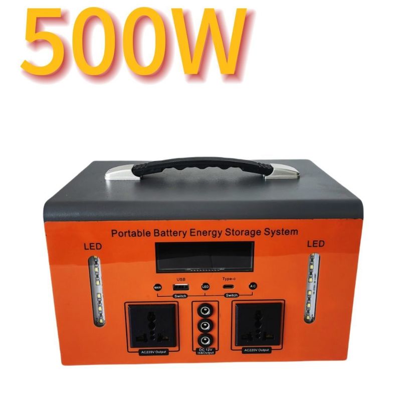 এক্সটি 500 500W বহনযোগ্য লিথিয়াম ব্যাটারি বহিরঙ্গন ক্যাম্পিং এবং জরুরী জন্য পাওয়ার সাপ্লাই