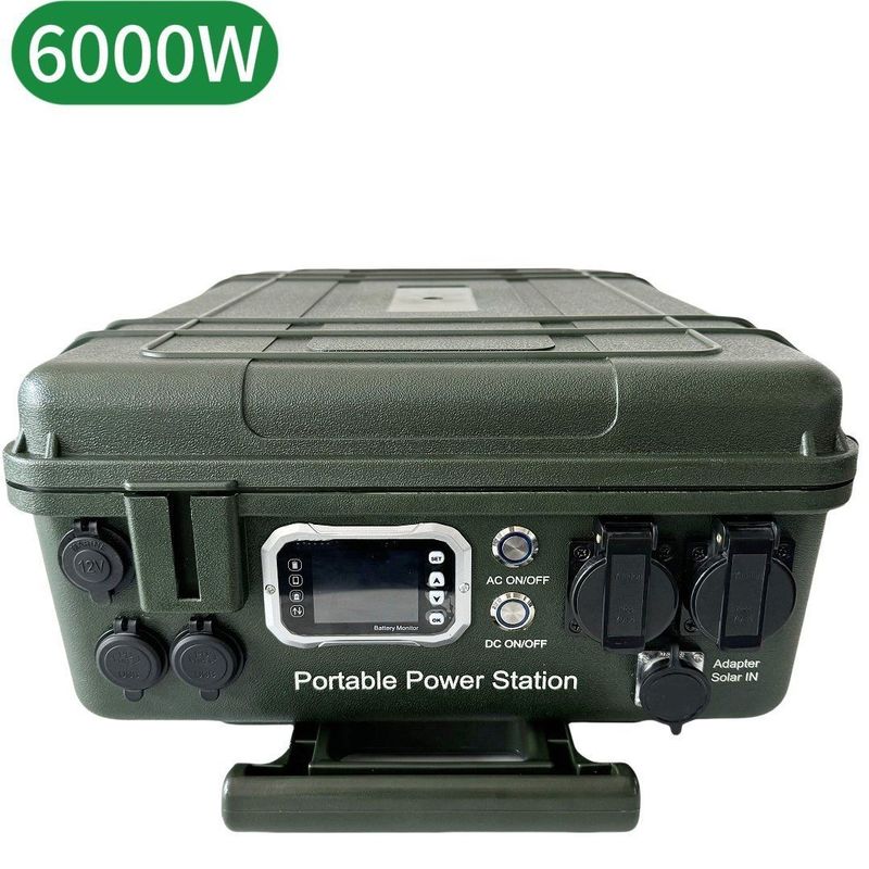 খাঁটি সাইন ওয়েভ আউটপুট 6000W/5000W7000W উচ্চ ক্ষমতা বহিরঙ্গন জন্য জরুরী পাওয়ার সাপ্লাই