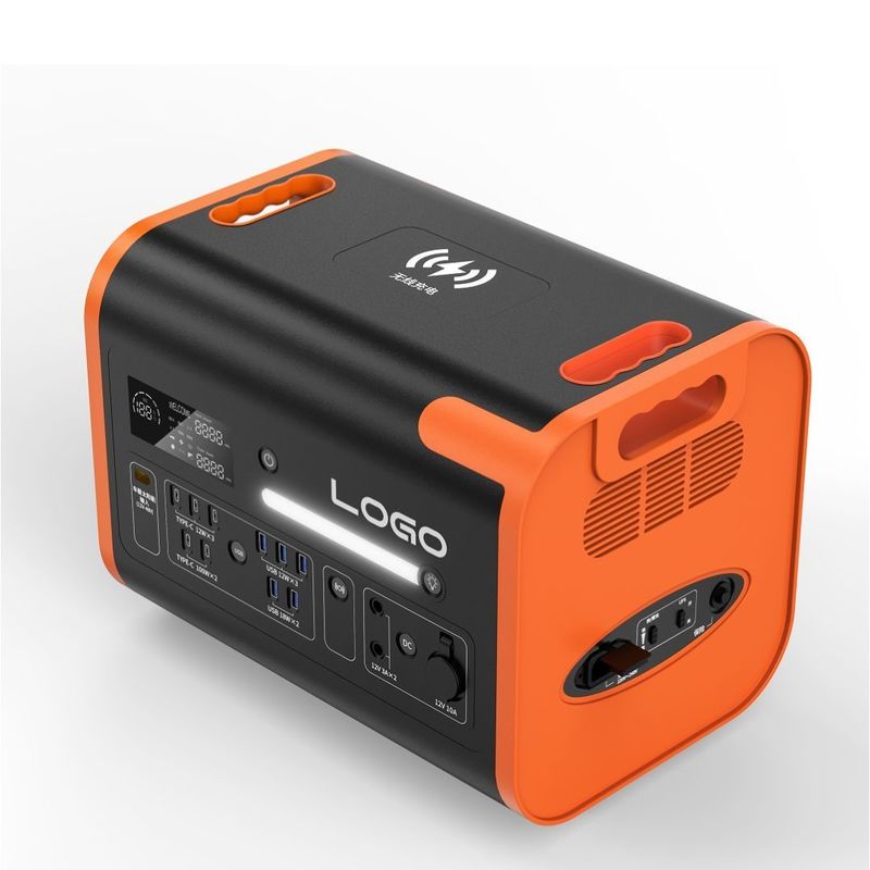 220V±5% এসি আউটপুট ভোল্টেজ দ্রুত চার্জিং 2400W পোর্টেবল পাওয়ার স্টেশন গাড়ি এবং সৌর জন্য