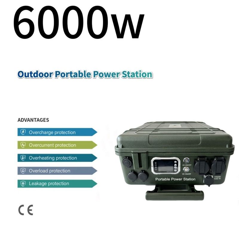 সোলার প্যানেল সহ 6000W / 110V / 230V জেনারেটর আপনার জরুরী বিদ্যুৎ উত্স চার্জিং