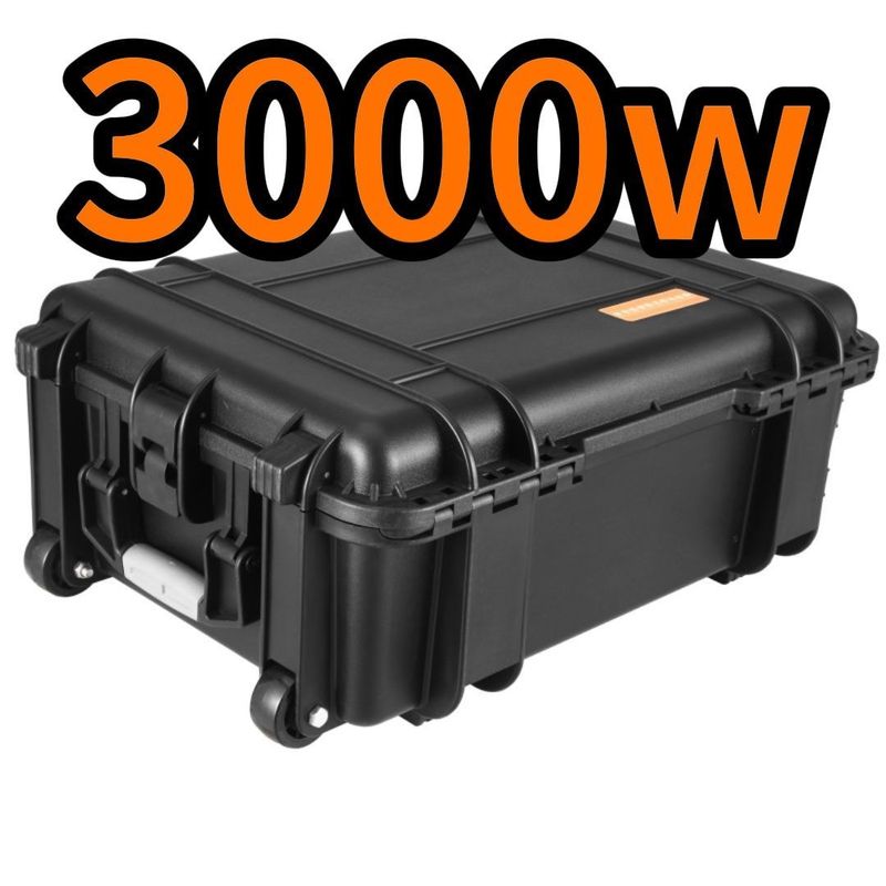 CE.Un38.3 সার্টিফিকেশন সহ আউটডোর ব্যাটারি 3000W/62.5ah পোর্টেবল পাওয়ার স্টেশন