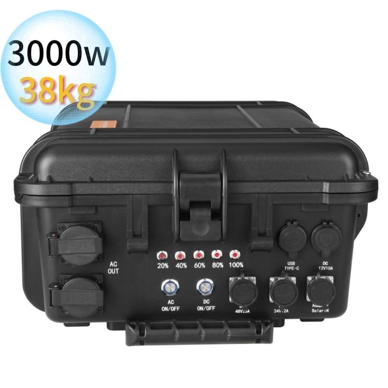 কালো সুপার লার্জ পোর্টেবল পাওয়ার স্টেশন 3kw/4kw/5kw/6kw/7kw জরুরী শক্তি সঞ্চয়