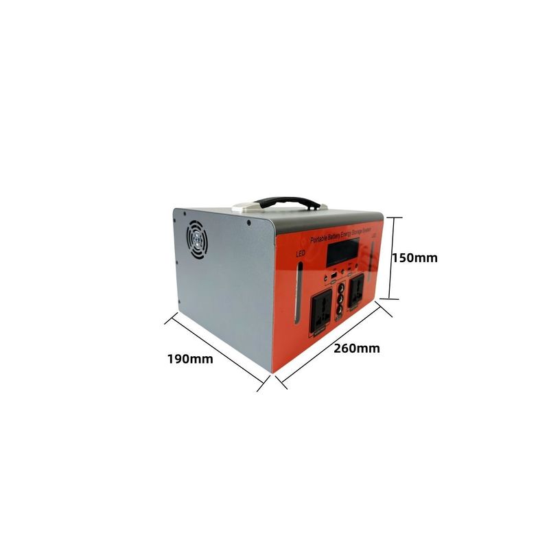 ত্রুটি সংশোধন তরঙ্গ আউটপুট এবং নামমাত্র 500W আউটপুট শক্তি সহ পোর্টেবল পাওয়ার স্টেশন 3000kw