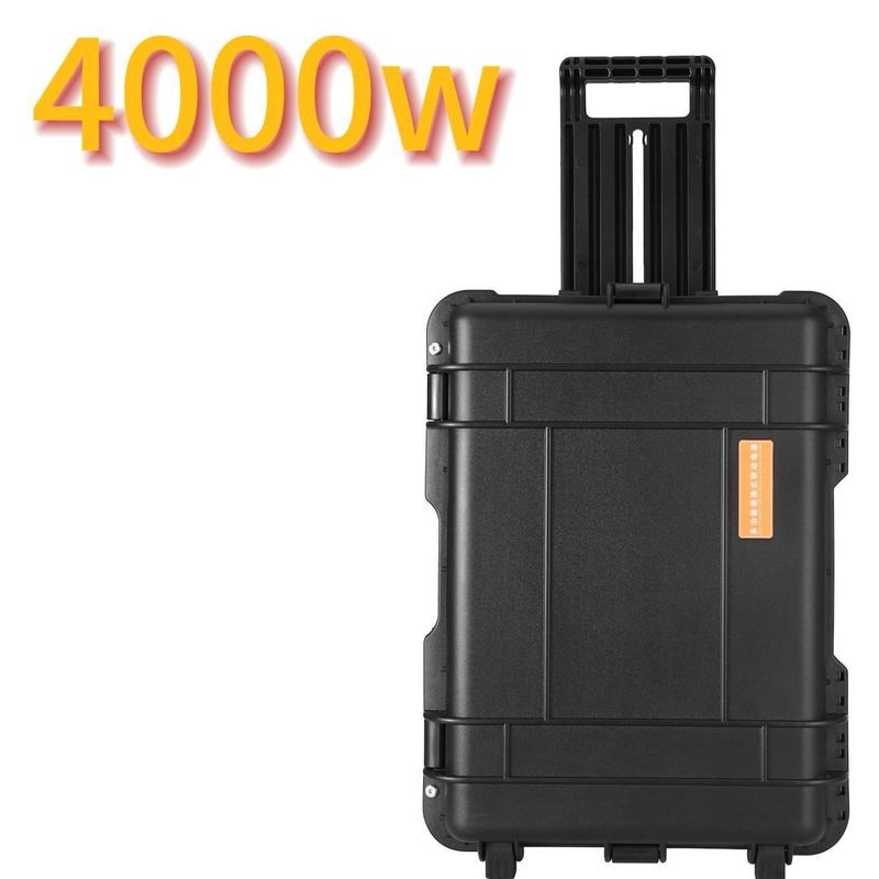 4000W রিচার্জযোগ্য ব্যাকআপ পাওয়ার সাপ্লাই আউটডোর হোম এবং আরভি আউটপুট সকেট সব ধরনের জন্য
