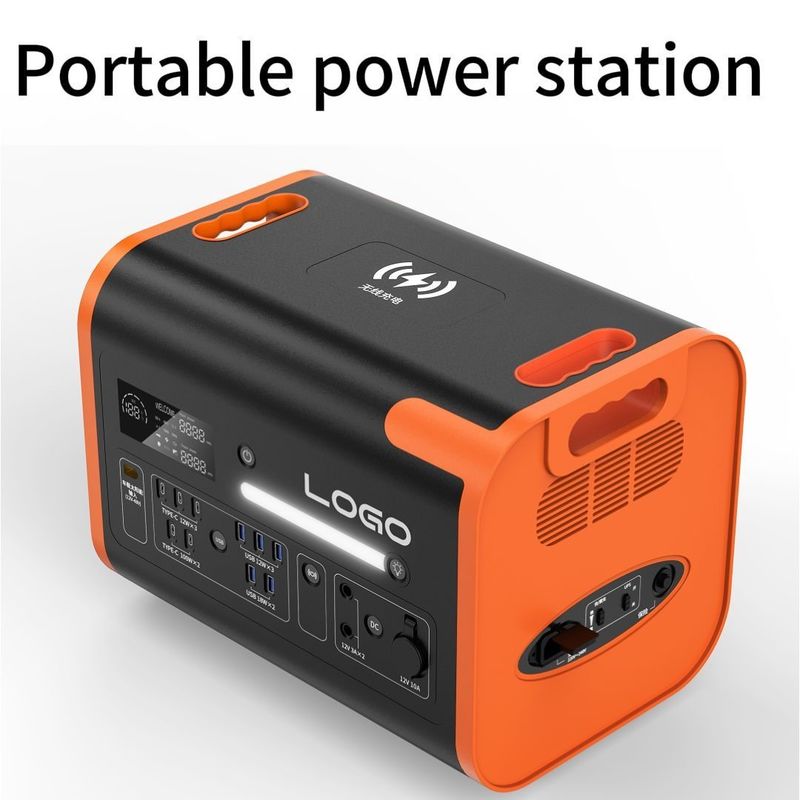 90 মিনিট চার্জিং সময় পোর্টেবল জেনারেটর 2400W 2048wh এনার্জি সাপ্লাই জেনারেটর